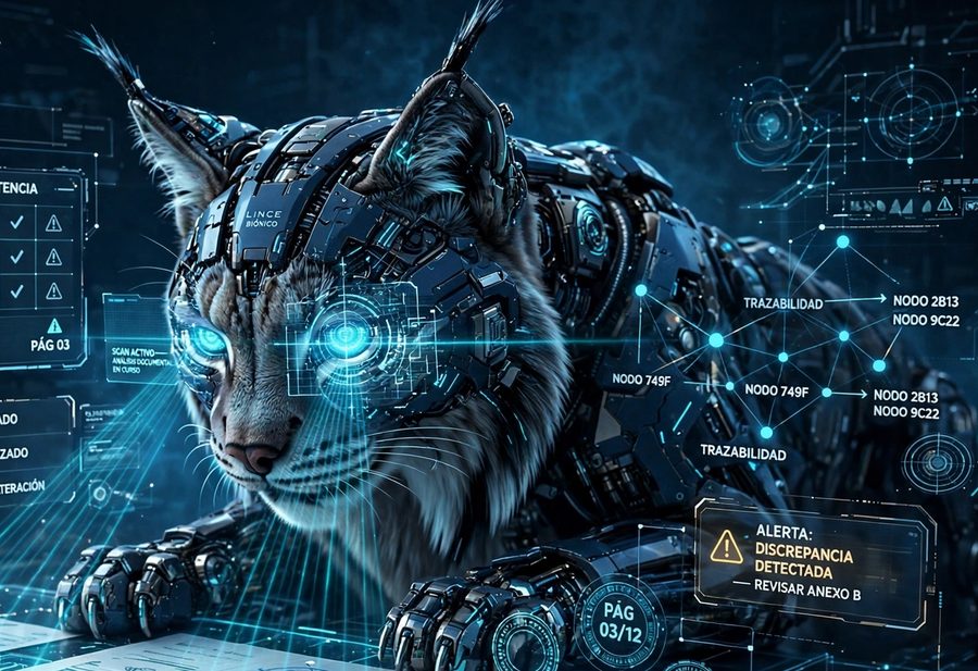 LINCE - lince digital escaneando un contrato