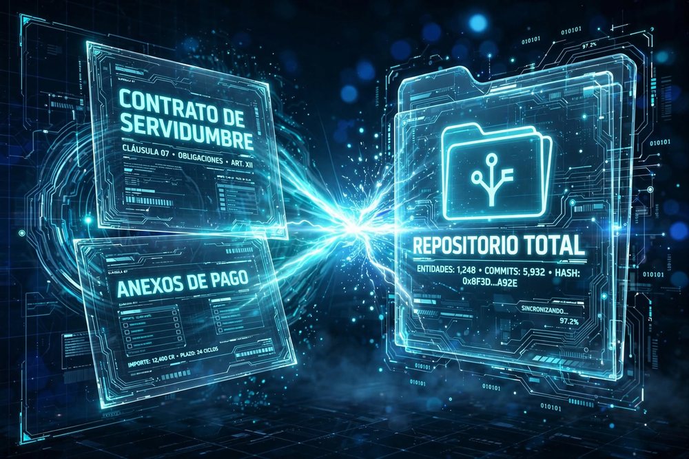 Contrato y anexos vs. Repositorio total